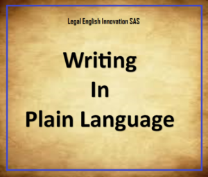 Writing in Plain Language webpage