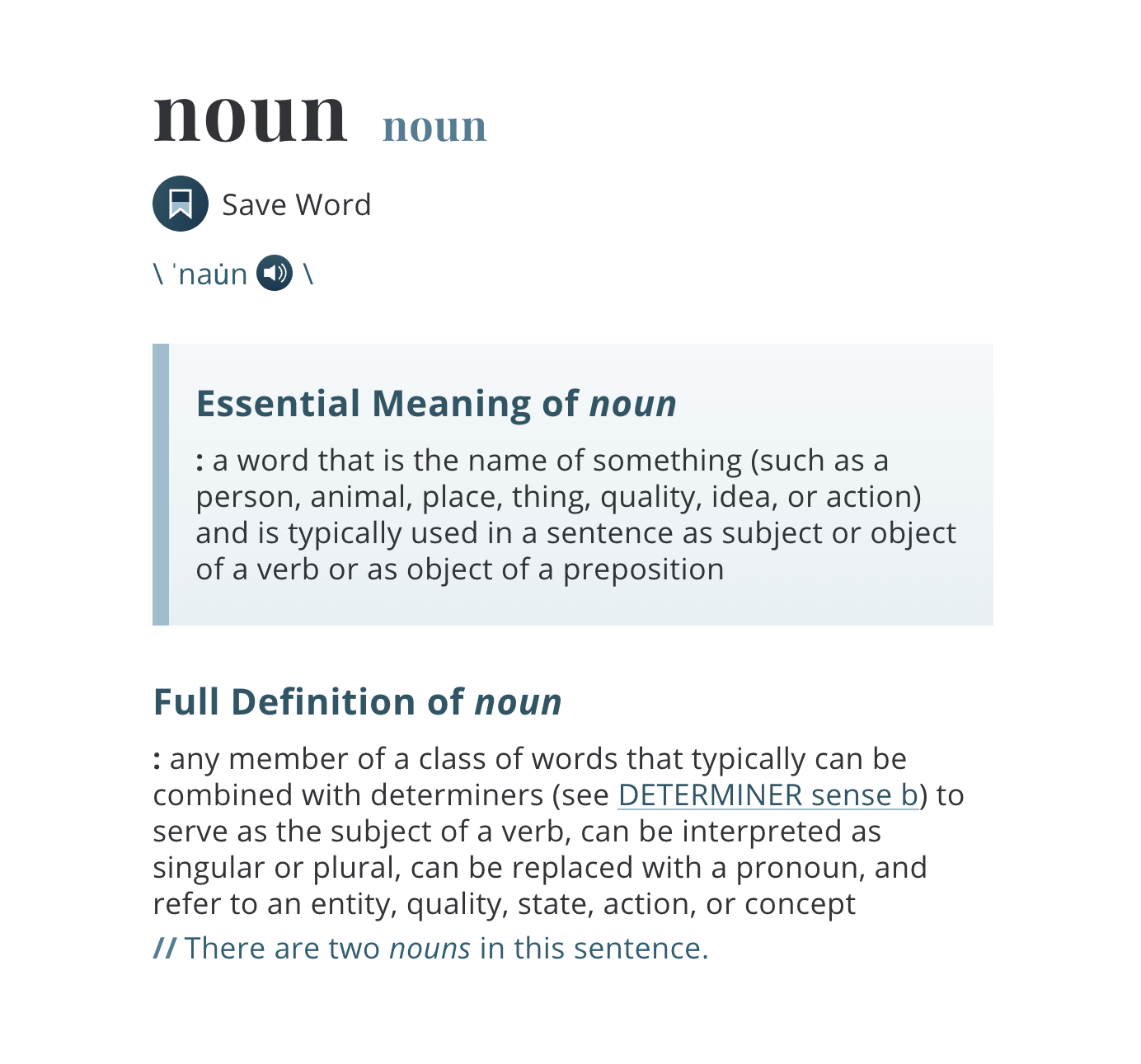 Noun Definition