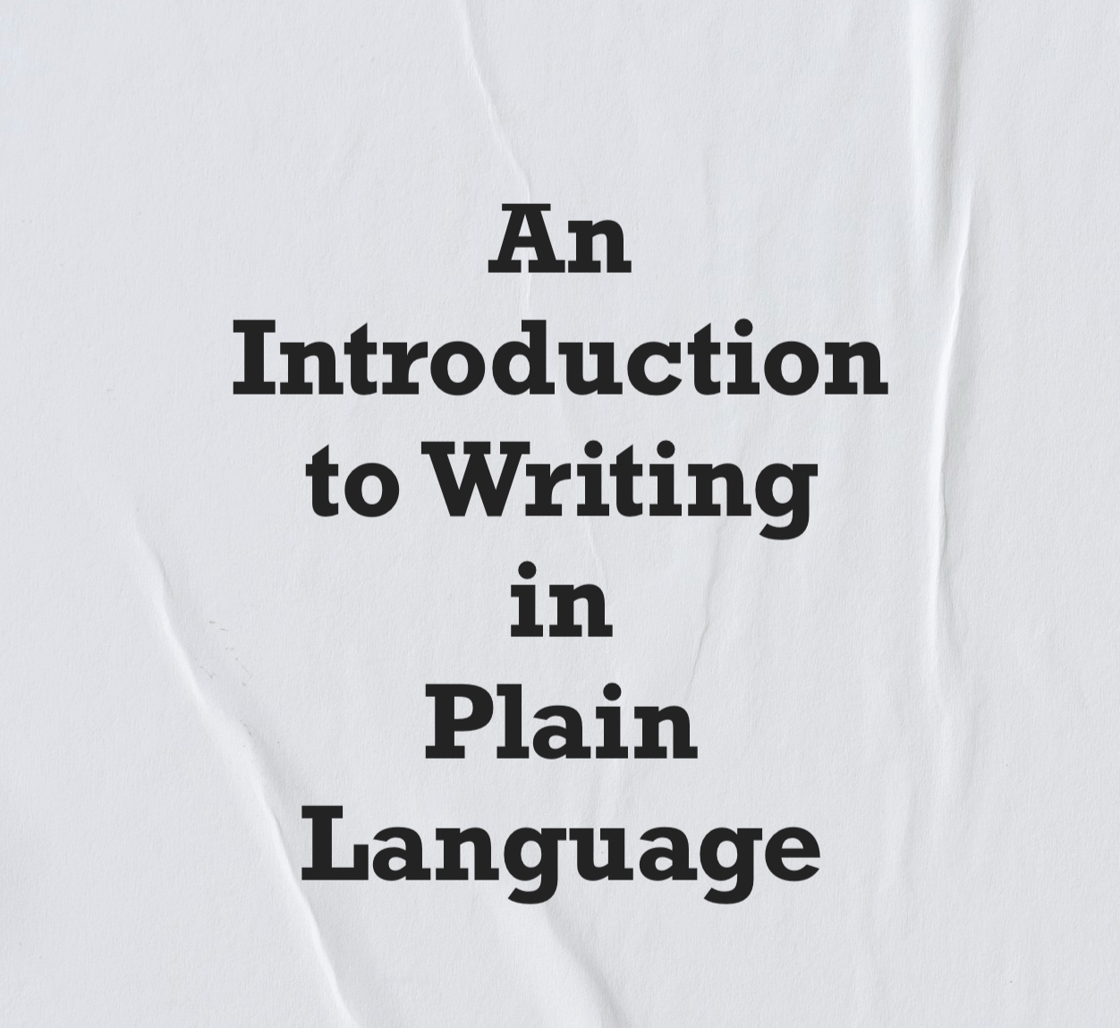 Writing in Plain Language