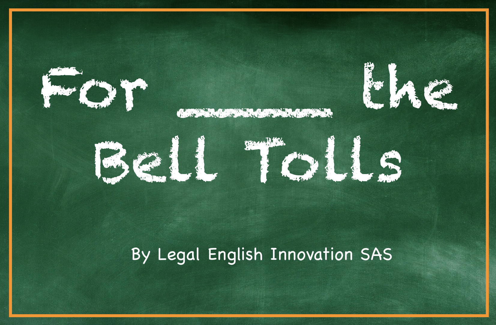 For _____ the Bell Tolls – Who v Whom